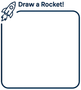 Cosmic Adventurer Mission One: Interactive Page Draw a Rocket