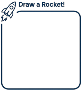 Cosmic Adventurer Mission One: Interactive Page Draw a Rocket