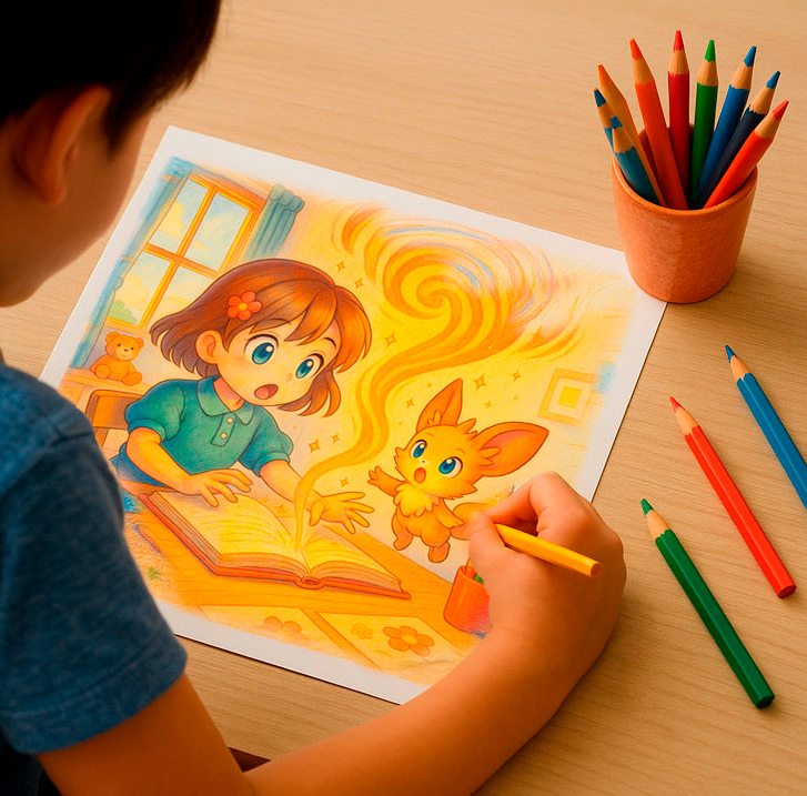 Coloring Book Scene 04: The Portal Opens coloring adventure