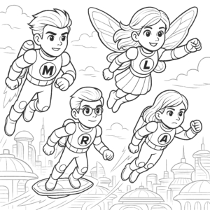 Free Printable Pages – Nova Kids Coloring Sheets for Creative Fun