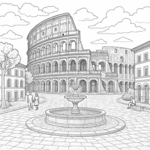 Cities - Coloring Book Antistress Coloring book for adults and kids featuring various cities.