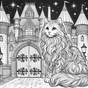 Free Printable Coloring Page 16 – Unicorns & Fairies Magical Kingdom