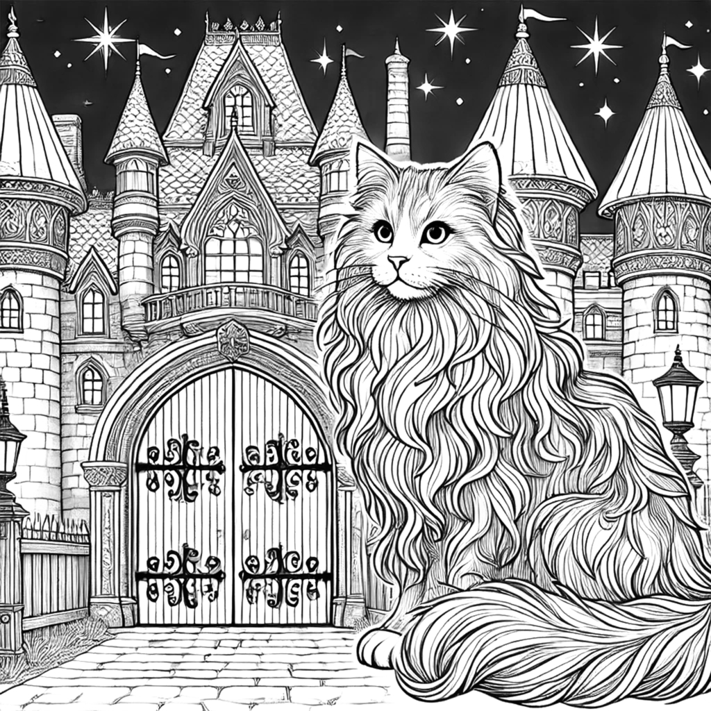 Printable magical coloring pages of fairies and unicorns from Magical Kingdom adventure coloring book.