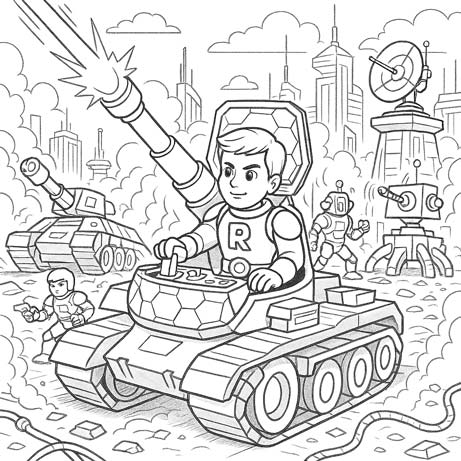 Nova Kids - Battle for Earth Second volume of the sci-fi coloring book - Nova Kids.