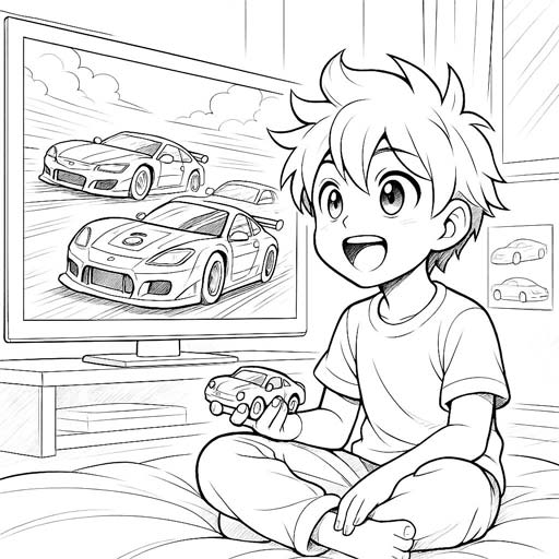 Wheel of Dreams - Coloring Book Coloring book about a young boy who dreamed of cars and one day became a race car driver.