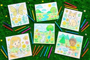 background-coloring-pages-grass