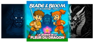 Série de Livres de Coloriage Blade & Bloom