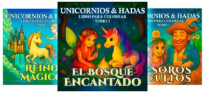 Serie de Libros para Colorear Unicornios & Hadas