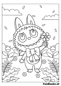 Labubu coloring page 14