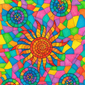 Dibujos de Mosaico para Colorear Gratis