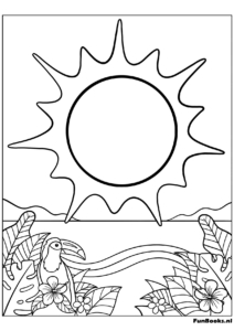 ruimte kleurplaat