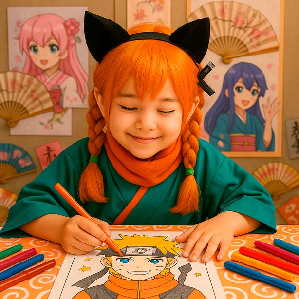 Free Anime Coloring Pages Collection of Japanese anime coloring pages