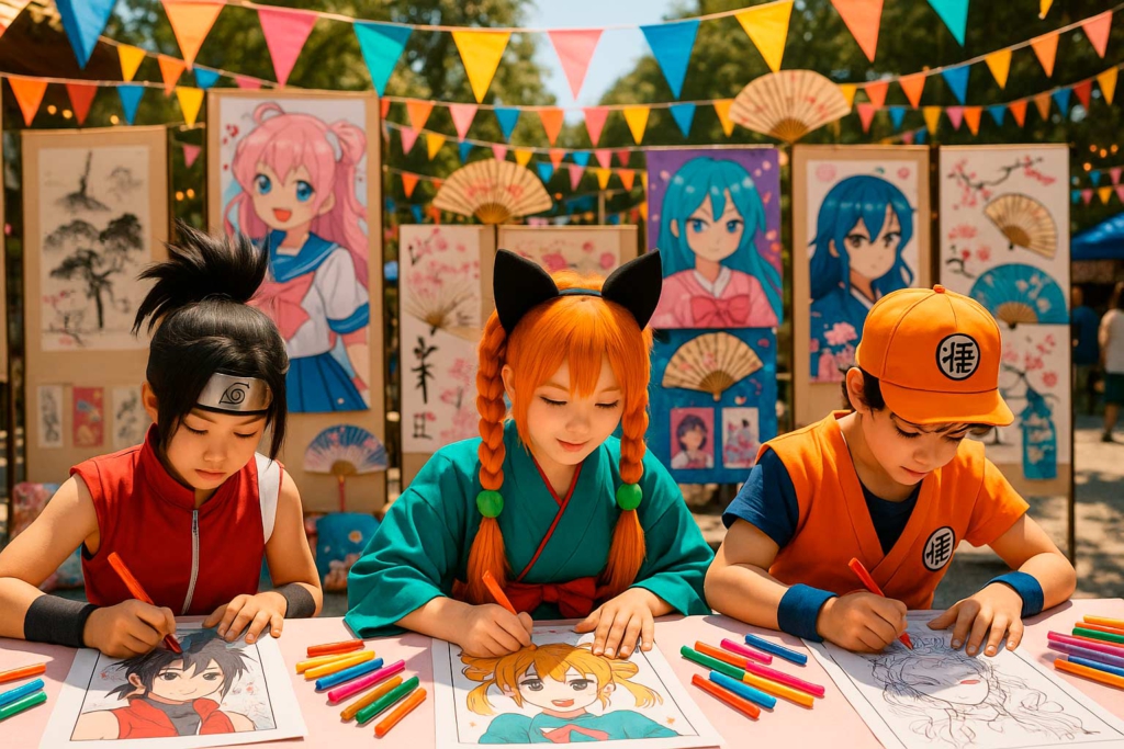 coloriages anime à imprimer