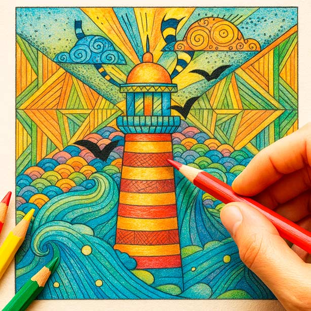 Printable mindfulness coloring sheet for emotional release