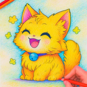Dibujos para Colorear Gatos Anime Gratis