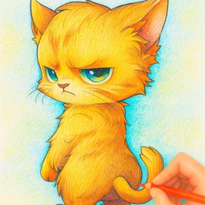 Free Anime Cat Coloring Pages