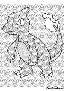 Charmeleon met ingewikkelde mandala patronen voor volwassenen kleurplaat