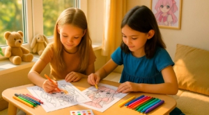 Free Anime Girls Coloring Pages