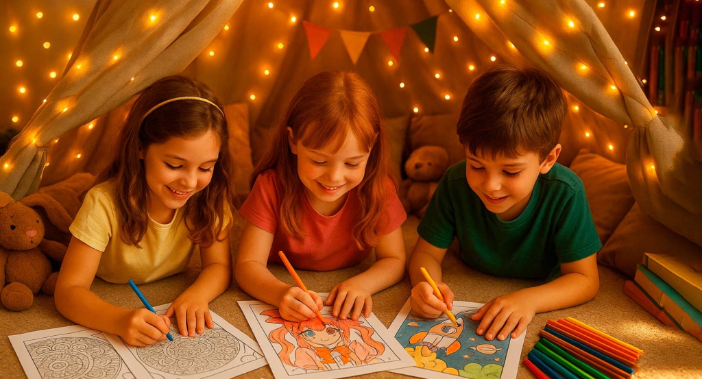 ausmalbilder, kreative aktivitäten für kinder und erwachsene