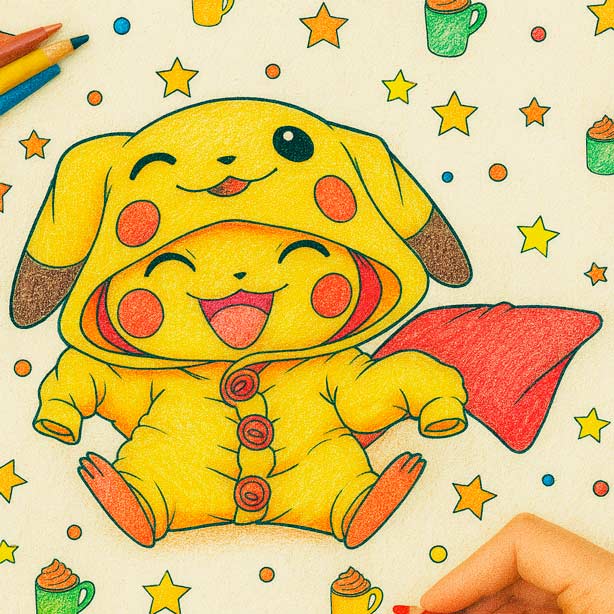 Free Pokémon coloring pages for kids and families — printable sheets for creative fun offline.