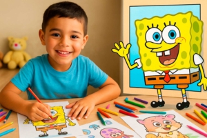 Gratis SpongeBob Kleurplaten