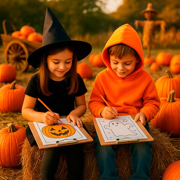 dibujos de halloween para colorear actividades infantiles de halloween
