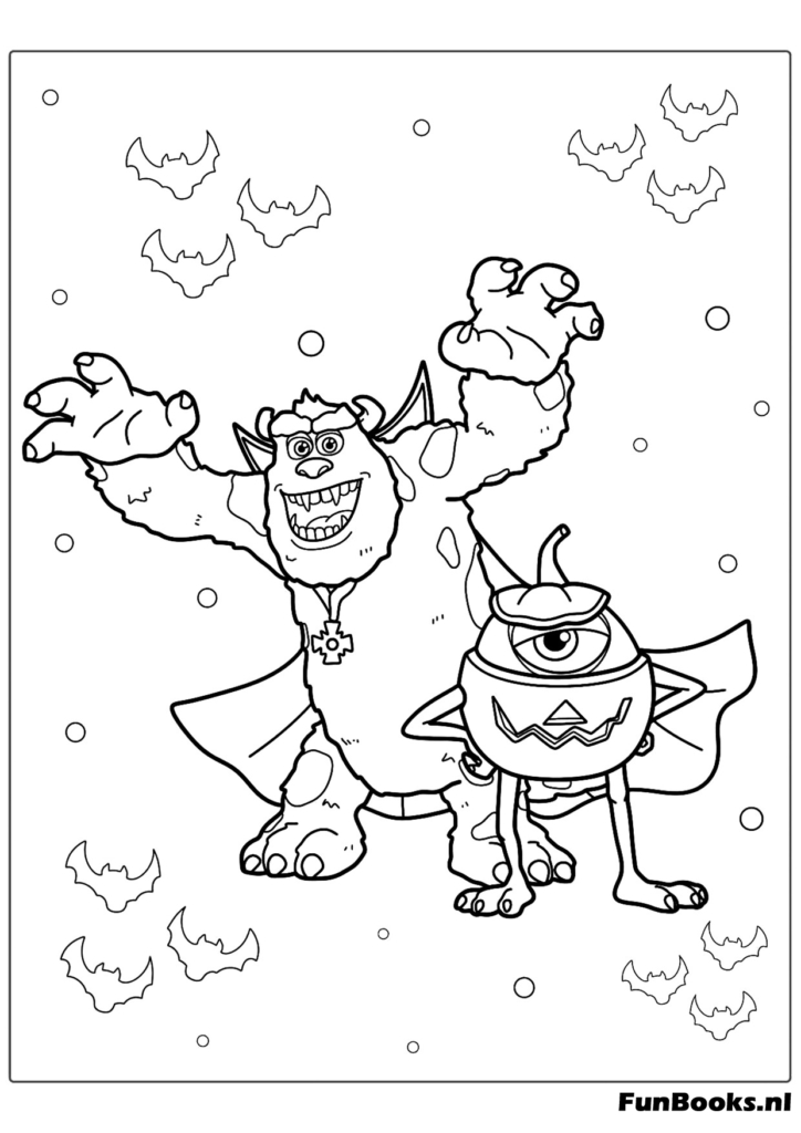 Pumpkin patch coloring page — free Halloween coloring pages for children