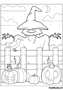Murciélagos y luna — dibujo de Halloween gratis para imprimir