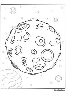 Coloriage de l’Espace Gratuit 12 Coloriage fusée gratuit en PDF