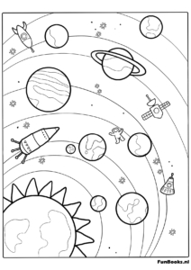 Coloriage de l’Espace Gratuit 24 Coloriage étoiles filantes gratuit à télécharger
