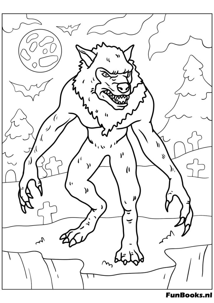 Château mystérieux de nuit — coloriage d’Halloween détaillé pour ados