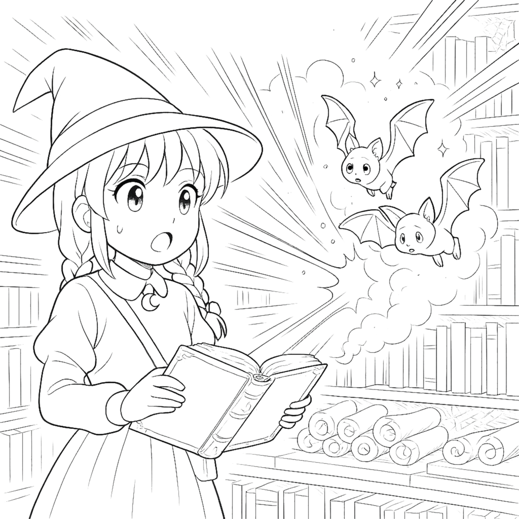 Hella and the Halloween Spell Coloring Book Scene 7
