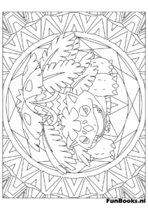 Majestueux Dracaufeu avec motifs zentangle complexe coloriage