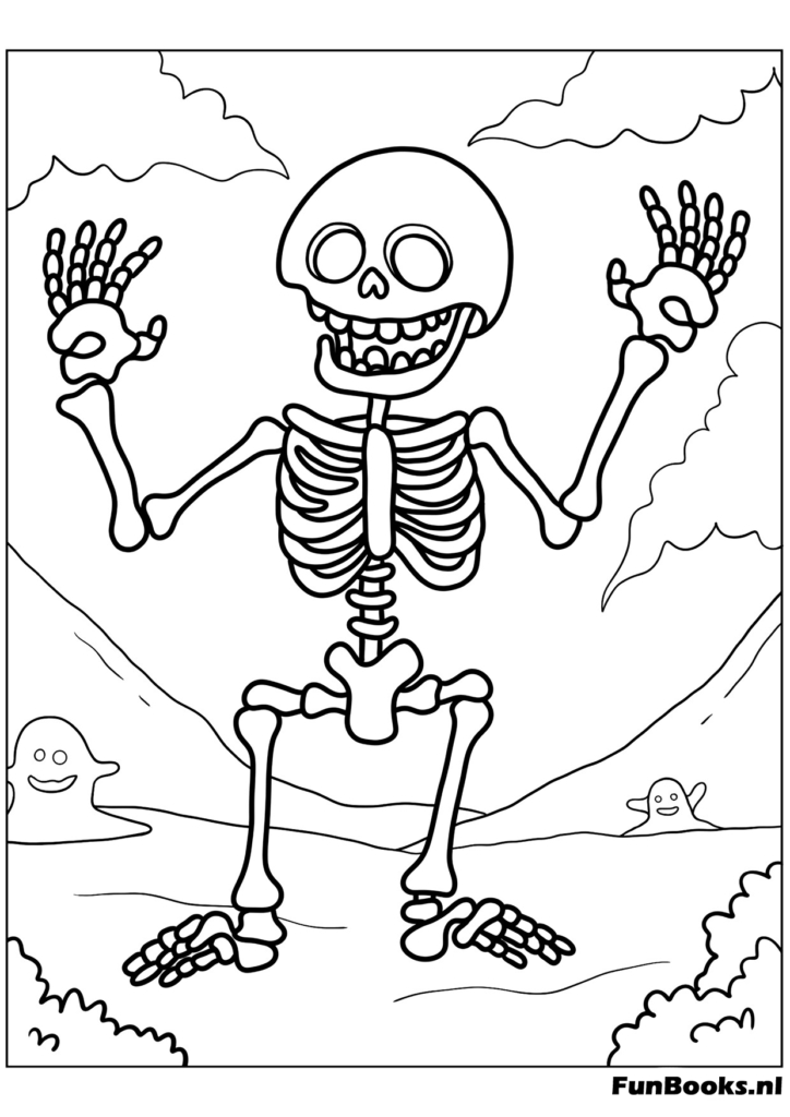 Spukhaus Ausmalbild — kostenloser Halloween-Download für Schule oder Zuhause