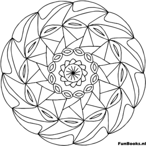 Mandala Líneas Geométricas Dibujo para colorear Mandala hecho de líneas geométricas y ángulos afilados para concentración dibujo para colorear