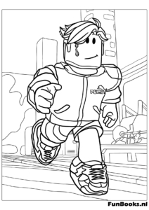 Avatar Coureur Sportif Roblox Coloriage