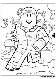 Avatar Roblox Courant Parkour Coloriage