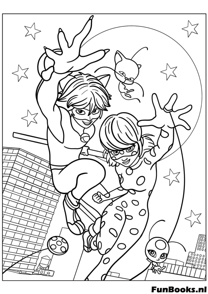 Tikki mangeant un macaron coloriage