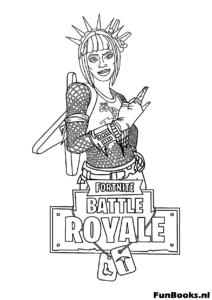 Coloriage outil de collecte et arme Fortnite