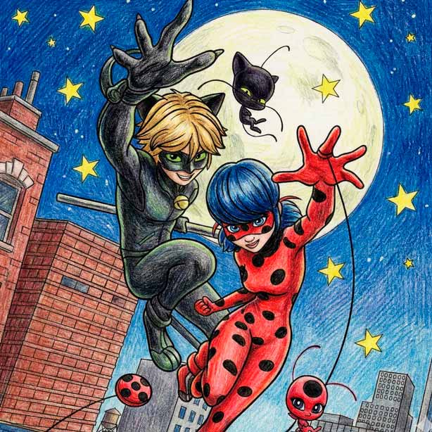 coloriages ladybug et chat noir, coloriages miraculous gratuits, coloriage tikki et plagg, dessins marinette et adrien, coloriage ladybug à imprimer