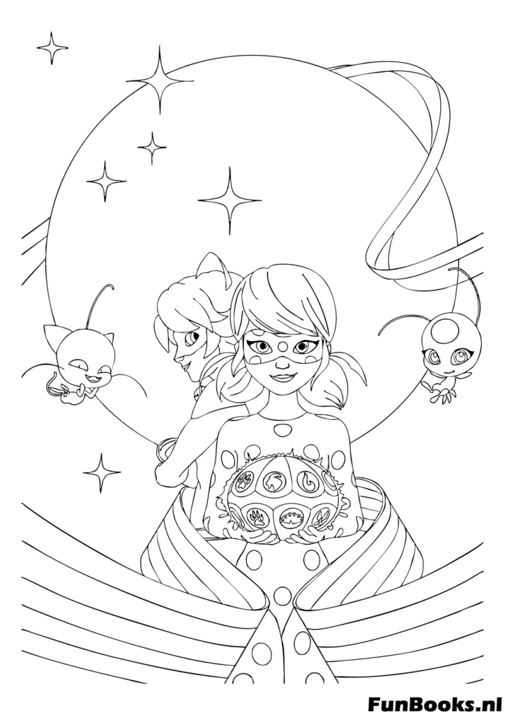 Colorear dibujos de Ladybug y Cat Noir permite a los fans revivir escenas emotivas, desde transformaciones hasta batallas emocionantes.