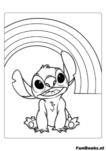 Dibujo de Stitch bonito para niños de preescolar