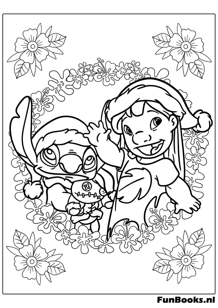 Dibujo de Stitch con contorno sencillo para niños