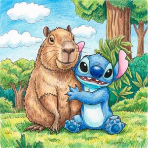 Dibujos de Capibara Para Colorear