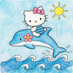 Dibujos de Hello Kitty Para Colorear