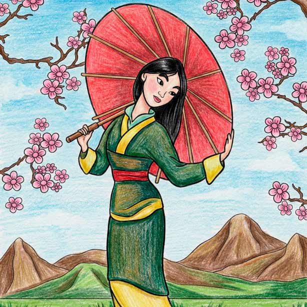 Dibujos de Mulan
