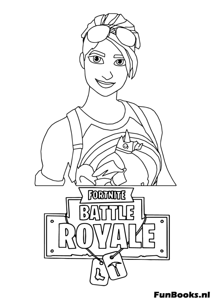 Fortnite Loot Llama Ausmalbild druckbar