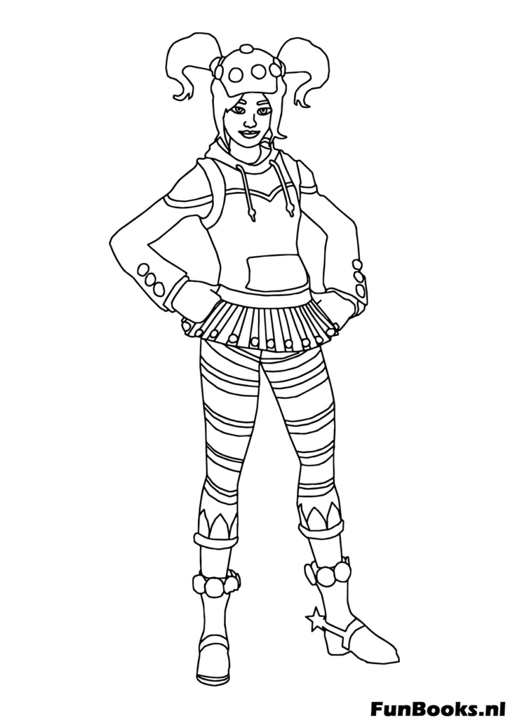 Fortnite Creative mode island design coloring page