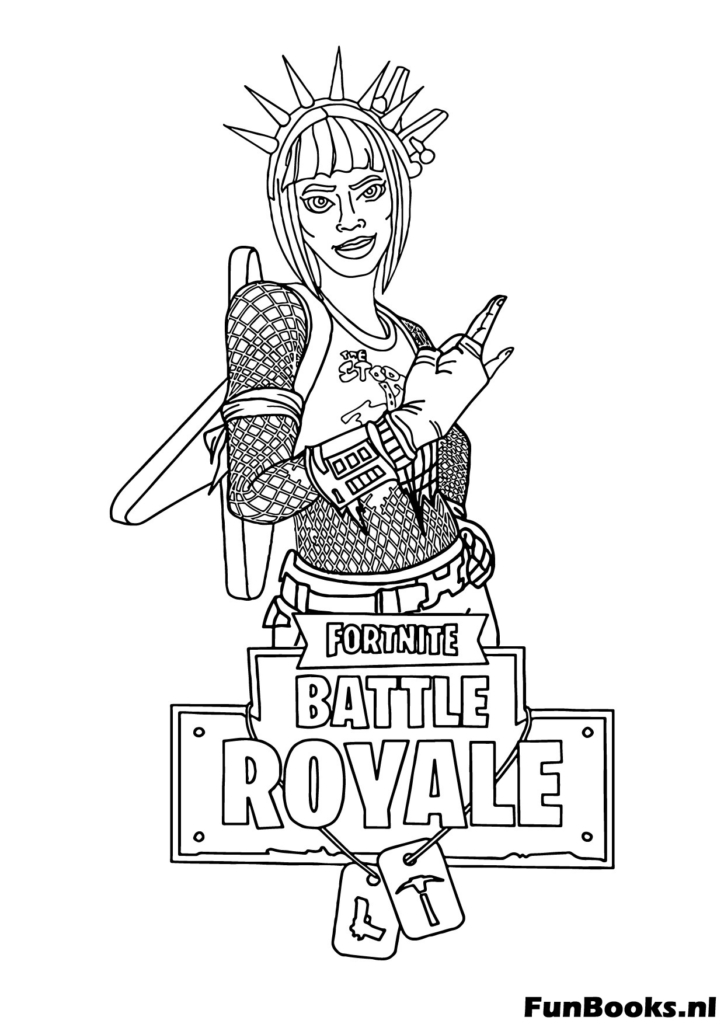 Free Fortnite coloring sheet ready to print