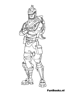 Fortnite coloring pages for console and PC gamers